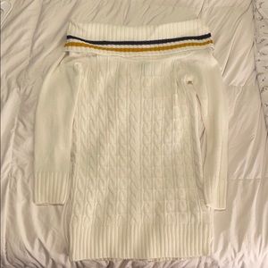 Sweater/off shoulder dress